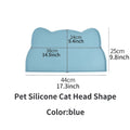 1pc, pet placemats, cat silicone placemats for feeding, easy to clean, anti-slip, raised edges, suitable for both cats and dogs