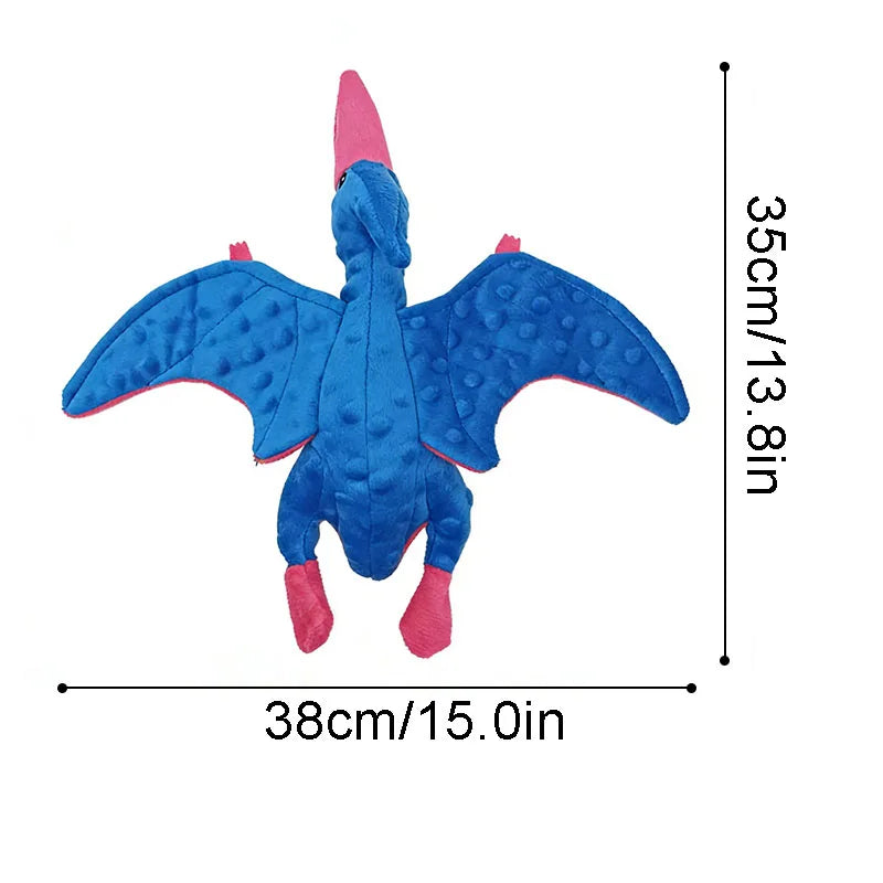 Pet Supplies Dinosaur Toys Dog Tough Toys  Plush Dog Toy Dog Squeak Toys Pet Tooth Chew Toy Suitable For Small Medium Large Dogs