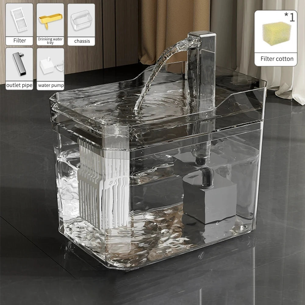 Pet Home Cat And Dog Water Dispenser Dog Automatic Recirculation Feeding And Drinking Supplies