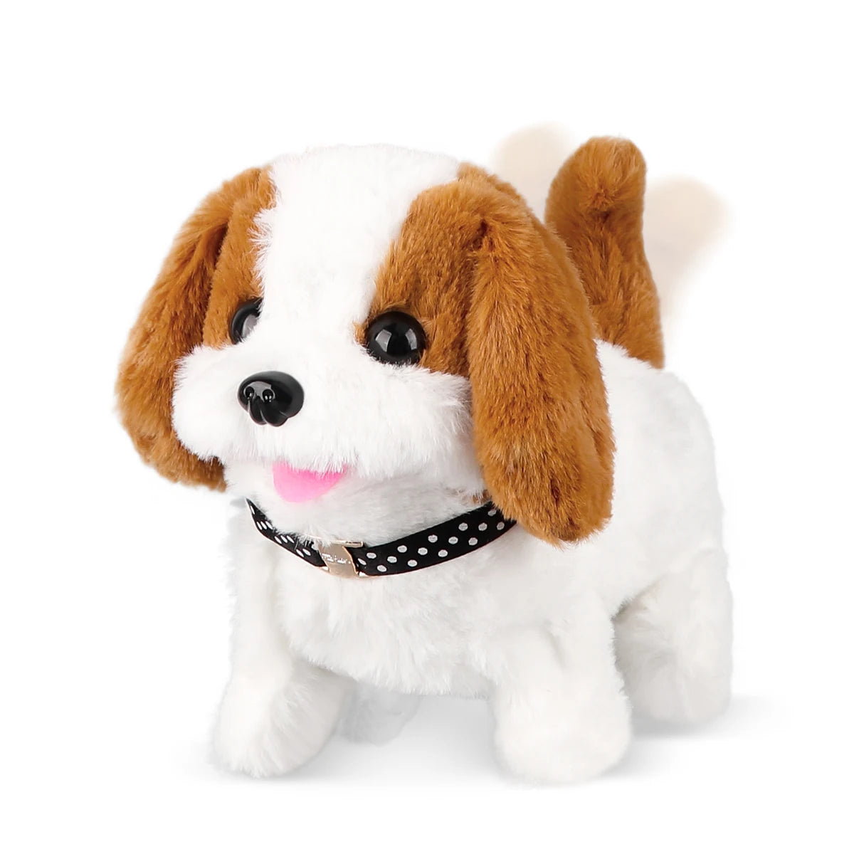 1Pc Simulation Electric Plush Dog Teddy Puppy Walking Sound Nodding Electronic Pet Toy For Boys and Girls Gifts