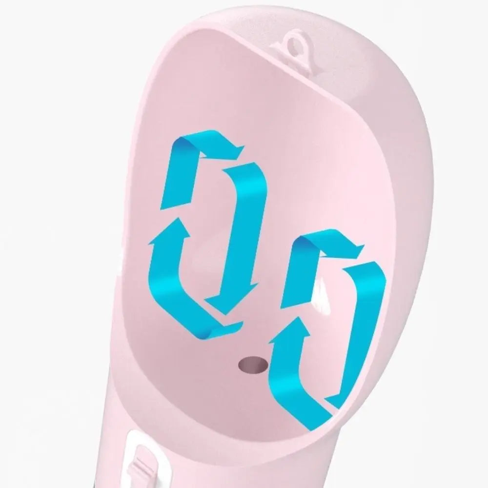 Pet Supplies 2-in-1 Pet Water Bottle Portable Plastic Pet Drinking Feeder Leakproof Puppy Water Dispenser Hiking