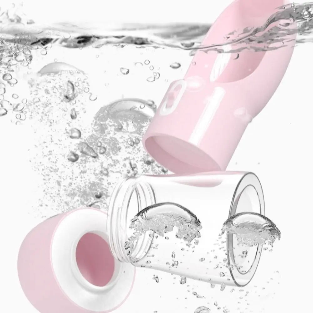 Pet Supplies 2-in-1 Pet Water Bottle Portable Plastic Pet Drinking Feeder Leakproof Pet Food Feeder Outdoor