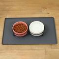 1PC Pet Silicone Eating Mat Paw Print Modeling Leak-Proof Spill-Proof Easy To Clean Cat And Dog Pet Mat.