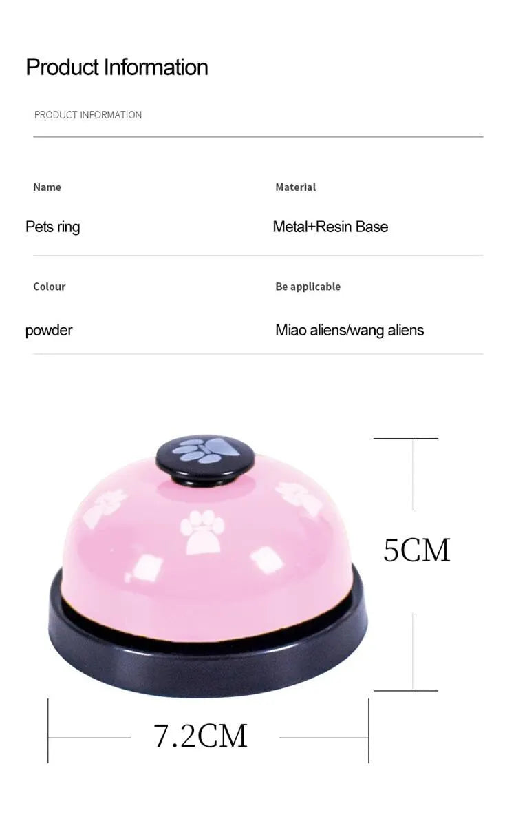 1pc Pet Toy Training Dinner Small Bell Footprint Dog Toys for Teddy Puppy Pet Call Puppy Accessories Pet Toys